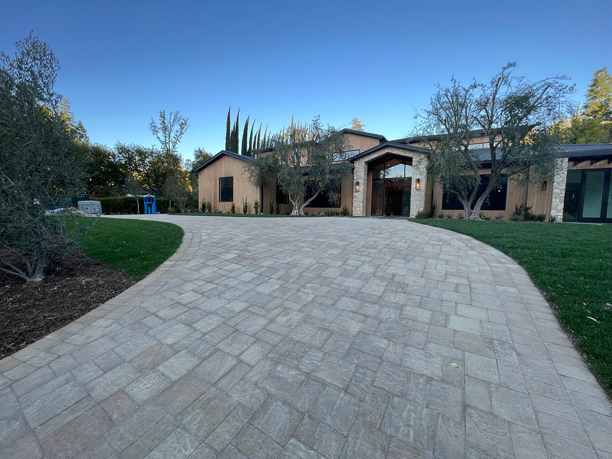 Driveway Pavers Project in Hidden Hills, CA